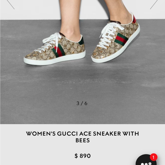 Rare GUCCI Ace golden bee sneakers with box and duster bag! - Picture 6 of 6